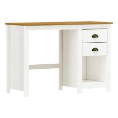 Escrivaninha 2 Gavetas Topazio Branco/Carvalho 9138Bv - Finestra