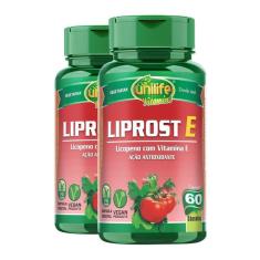 Kit 2 Liprost E Licopeno Com Vitamina E 60 Cápsulas Unilife