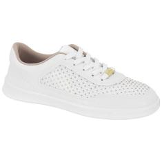 Tenis Feminino Moleca Brilho Paris Napa Cadarço 5797.210-Feminino