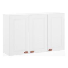 Armário Aéreo 120 Cm 3 Portas Branco Polar