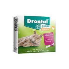 Drontal Gatos Spot On 1,12ml Vermífugo 5,0 - 8,0kg - Bayer