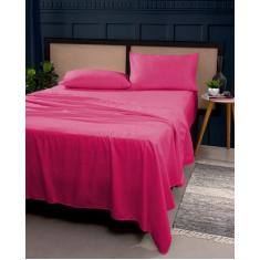 Lençol Queen Superior Sem Elástico Micro percal 400 Fios Acabamento Em