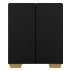 Aparador Cantinho e 2 Portas Multimóveis Preto