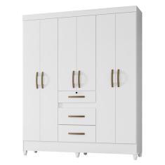 Guarda Roupa Casal Itatiba 6 Portas e 3 Gavetas - Moval