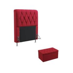 Kit Cabeceira Estofada Para Cama Box Sirius 90 Para Cama de Solteiro e