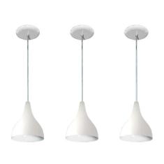 Kit 03 Lustres Pendente Colorido - Balcao Cozinha Americana - LUSTRES 