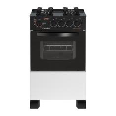 Fogão Esmaltec Caribe Glass 4 bocas - Branco