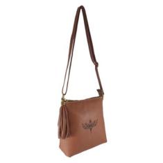 Bolsa Transversal TopGrife Estampa Ave Fenix Couro-Feminino
