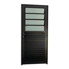 Porta Basculante Super 25 Vidro Boreal 210x86cm Brimak Abertura Esquer