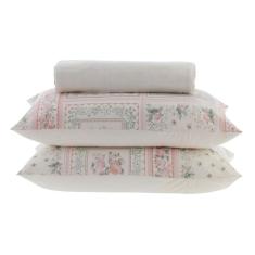 Jogo De Lençol Malha Sofee 100% Algodão Fio Penteado - Kacyumara - Liara - Casal