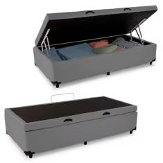 Base Box Bau Solteirão Premium Santo Box Sintético 47x128x188