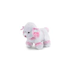 Cachorro Poodle De Pelúcia Rosa 30 Cm Antialérgico