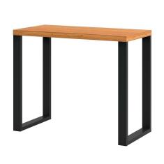 Mesa Escritório Estilo Industrial F11 Freijó/preto Fosco - Pradel