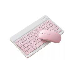 Kit Teclado + Mouse Portátil Sem Fio Bluetooth Recarregável Usb Compat