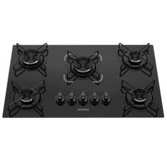 Cooktop 5 Bocas Itatiaia Essencial, Preto, Bivolt