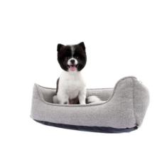 Cama Veneza para Cachorro e Gato Pet - Bichinho Chic, Cinza, M