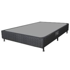 Base Box para Colchão de Casal Castor Sleep Class Bonnel com Rodízio 40x138x188 cm - Preto