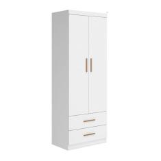 Guarda-Roupa Infantil Chiara 2 Portas 2 Gavetas Branco