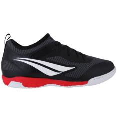 Tênis Penalty Futsal Max 500 Ecoknit XXI Masculino, Preto, Vermelho, 4