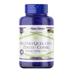 Selênio + Zinco + Cobre Quelatos 120 Cápsulas