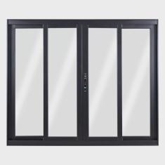 Janela de Alumínio de Correr 100x150x6,5cm 4 Folhas Vidro Liso Topsul Esquadrisul