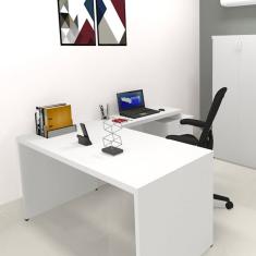 Mesa Reta Natus 40mm 90 Cm 60 Cm Bramov Móveis Branco