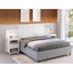 Cabeceira Dinamarca Com Criado Para Cama Box Casal 140 E Queen 160 - C