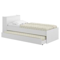 Bicama com Baú Embutido para Colchão 190cmx80cm Branca