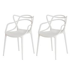 Kit 2 Cadeiras Allegra Branca Sala Cozinha Jantar