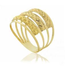 Anel de ouro 18K Aro Triplo - Elegancy Joias, 11