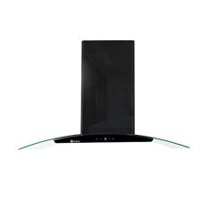 Coifa Parede Milano Gallant Vidro Curvo Preto Titanium 90cm 127v