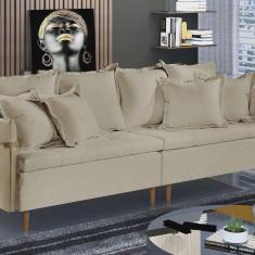 Sofá Fixo Atlas 3 Lugares Luxo 2,00 M