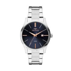 Relógio Prata Masculino Technos Steel 2115MPM/1K
