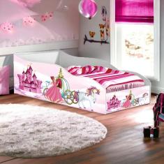 Cama Racer Juvenil Pink Gabrielli