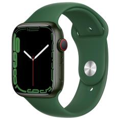 Apple Watch Series 7 GPS + Cellular, 41mm Caixa Verde de Alumínio com Pulseira Esportiva Verde