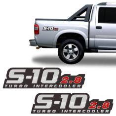 Par de Adesivo Lateral Chevrolet S10 2.8 Turbo Intercooler - SPORTINOX