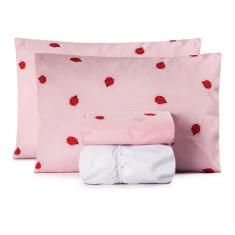 Jogo De Lençol Cama King Box 4 Peças Algodão Varias Cores - JS OLIVEIR