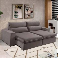 Sofá 2 Lugares 190cm Retrátil e Reclinável Free Veludo - Estofart