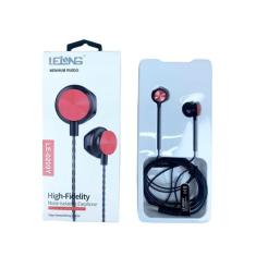 Fone de Ouvido Com Fio P3 Isolamento De Ruído Lelong LE-0209Y, Vermelh