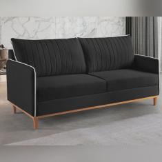 Sofá Fixo 2 Lugares Living Persa Veludo