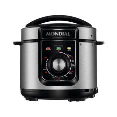 Panela de Pressão Elétrica Mondial 5L Pratic Cook PE-48-5L-I 900W Pret