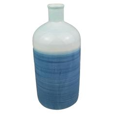 VASO DE CERAMICA AZUL E BRANCO