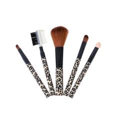 Kit 5 Pincéis Estampados Para Maquiagem