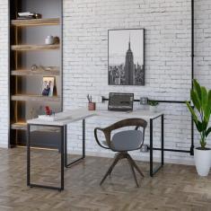 Mesa em L Kuadra Office 120X150X75cm