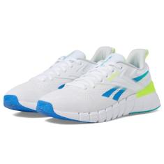 Reebok Tênis masculino Nano Gym, Branco/verde desencadeado/azul cinético, 38