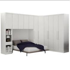 Guarda Roupa Modulado Rizon 005 Casal 6 Peças Novo Horizonte, branco