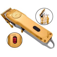 Maquina de Aparar Cortar Cabelo Pelos Barbas Profissional Sem fio Bivo