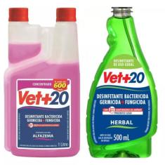 Desinfetante Concentrado Bactericida 1L + 500ml - VET+20 - Vet + 20