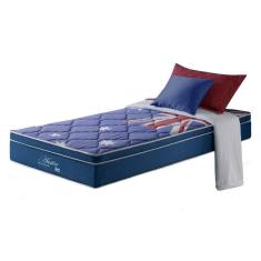 Colchão Solteiro Austin Molas Superlastic 88x188x26cm Azul