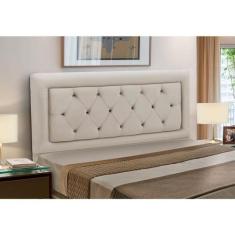 Cabeceira Cama Box Estofada Madeira Queen Size Belinha Reta - D'Julia,